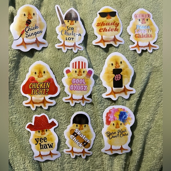 Chicken Stickers Vinyl Decals (TSC 2023 Chick Days Item) - Picture 8 of 9